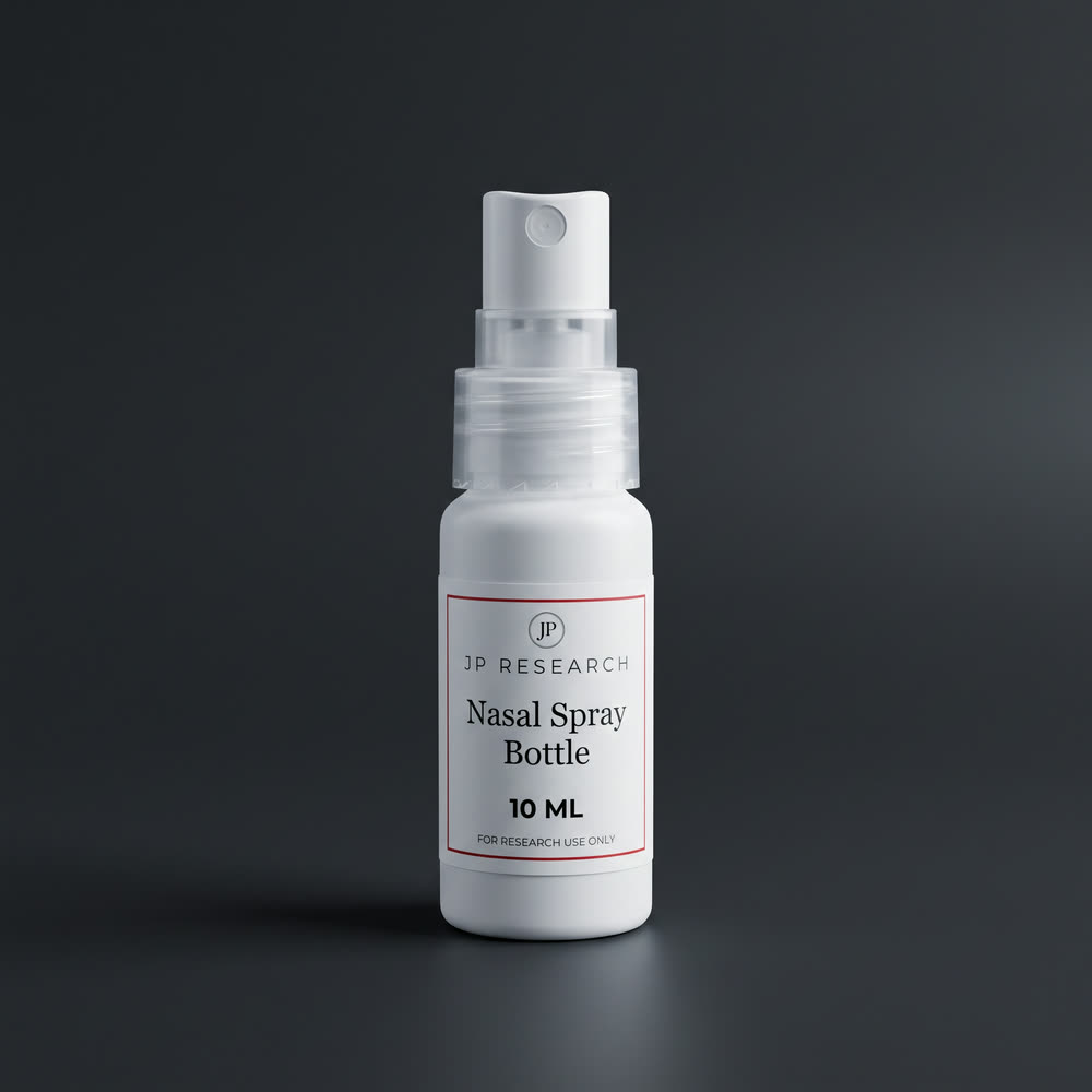 Nasal Spray Bottle 10ml fine-mist atomiser — research peptide, JP Research