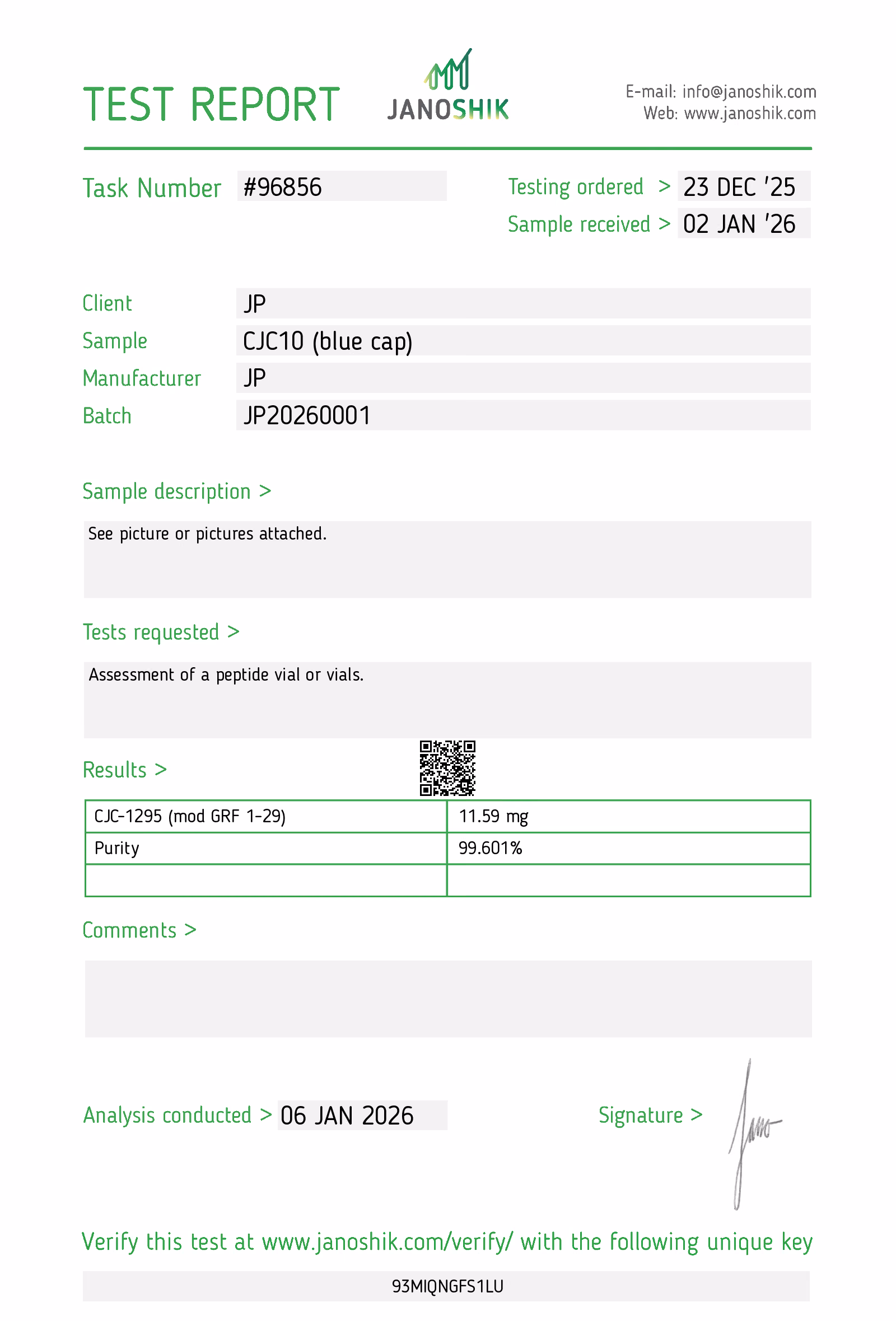 CJC-1295 (No DAC) 5mg
